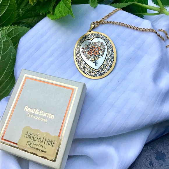 🌺VINTAGE Reed and Barton 24k Necklace- BOXED - Picture 7 of 7